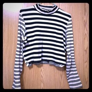 Top Shop long sleeve crop top